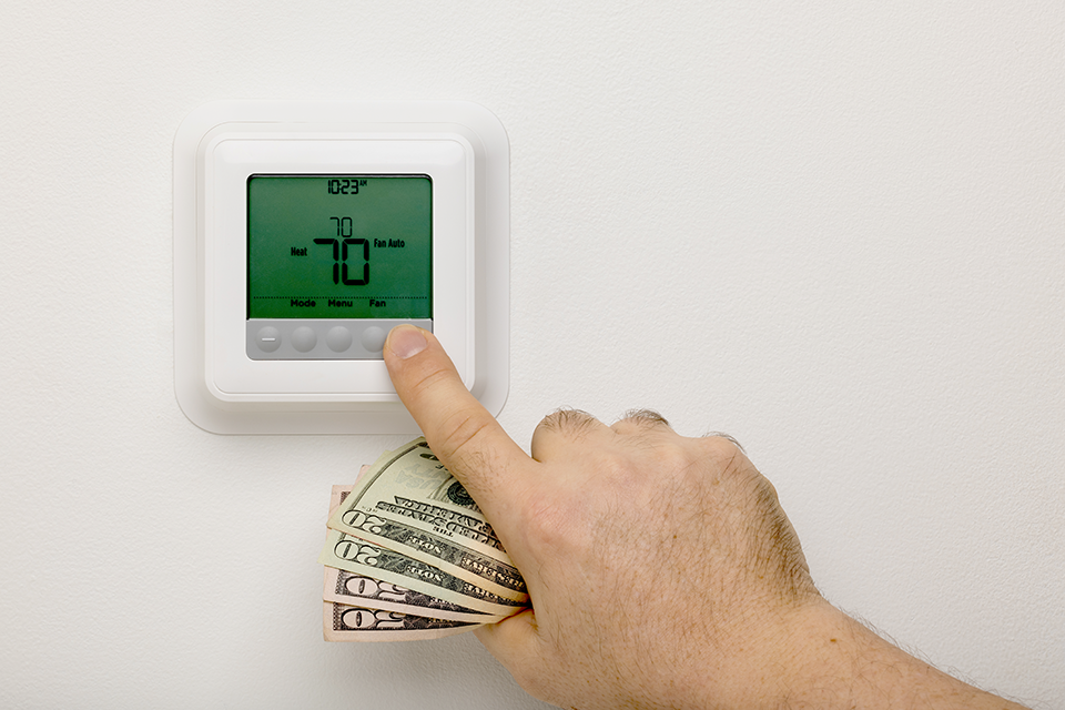 Adjusting your thermostat can help you save money during the harsher weather